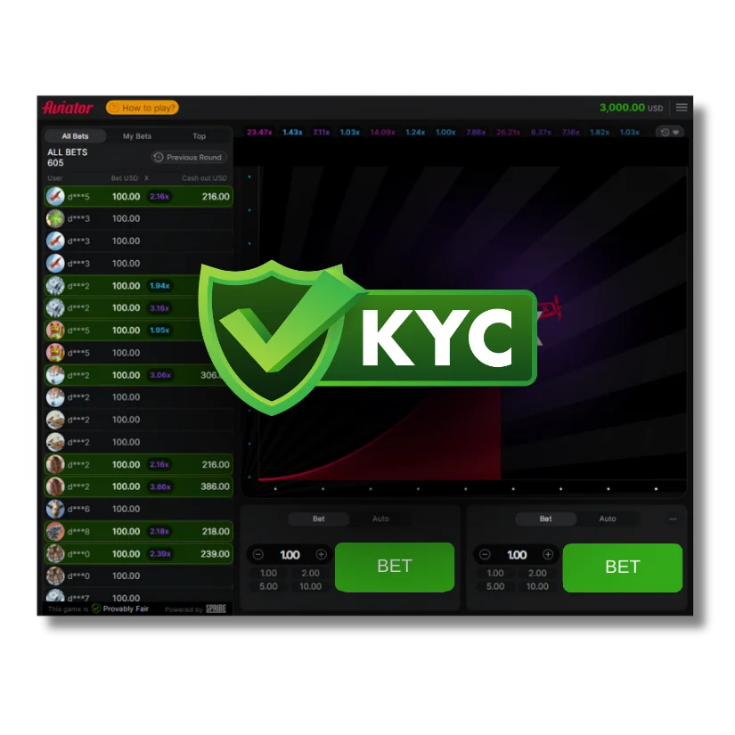 Aviator KYC Verification process
