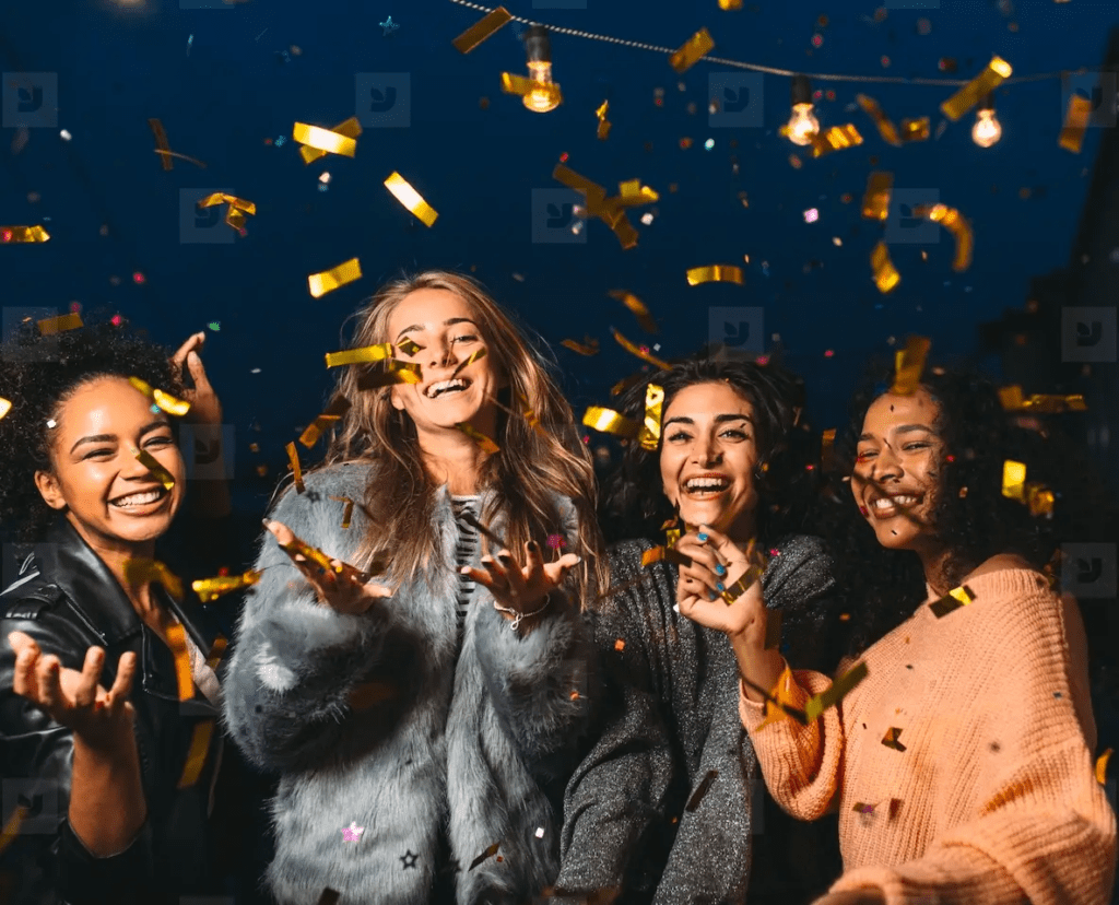 Casual New Year wishes exchanged between close friends