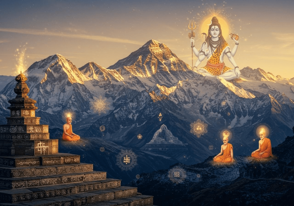 Ascetic Shiva imagery symbolizing renunciation ego dissolution and spiritual discipline