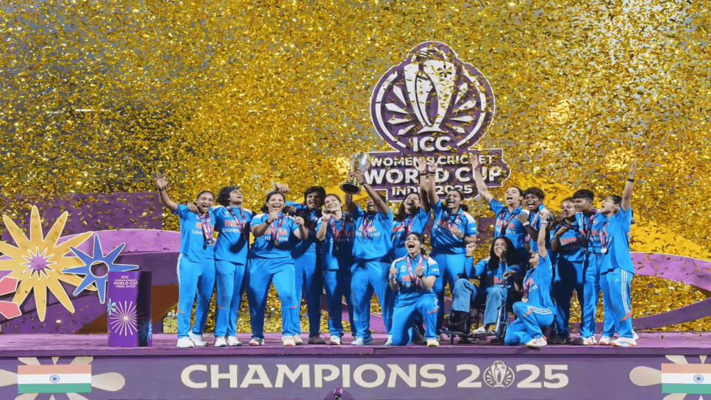 India women celebrating series dominance after consecutive wins against Sri Lanka