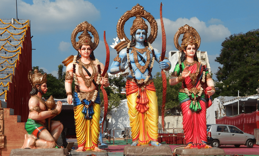 South Indian temple ceremony following structured Ram Navami ritual schedules