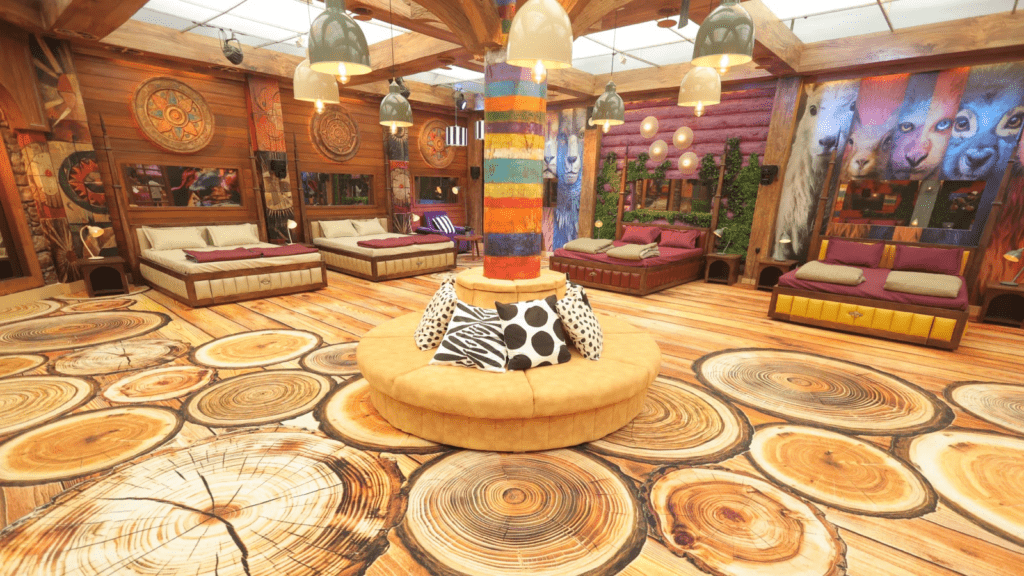 Inside Bigg Boss house showing contestants navigating strategy and emotional control