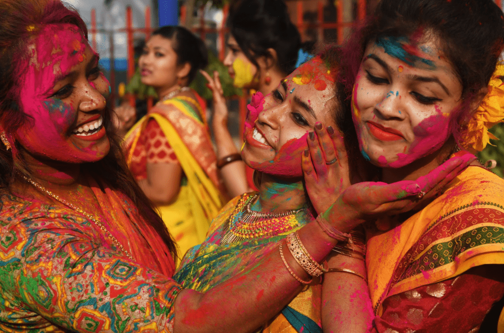 Urban Holi celebration adapted to housing societies and organised spaces